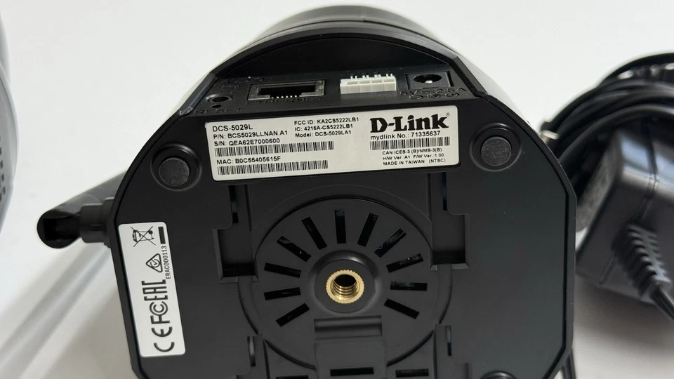Used D-Link Pan & Tilt Wi-Fi Camera DCS-5029L, Black, PAIR OF 2, WITH AC ADAPTER - Image 3 of 4