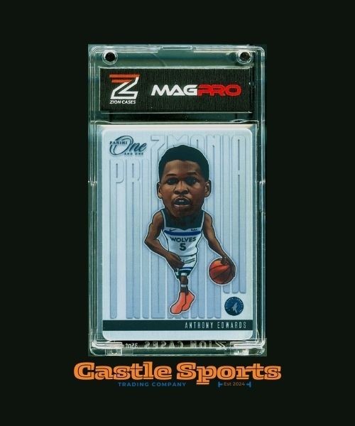 2024-25 Panini One and One #12 Anthony Edwards Prizmania SSP Case Hit Twolves