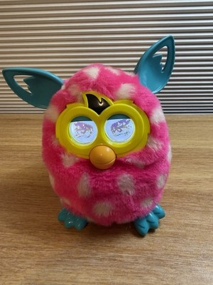 Furby Boom Pink White Polka Dot Talking Hasbro 2012 Tested Works