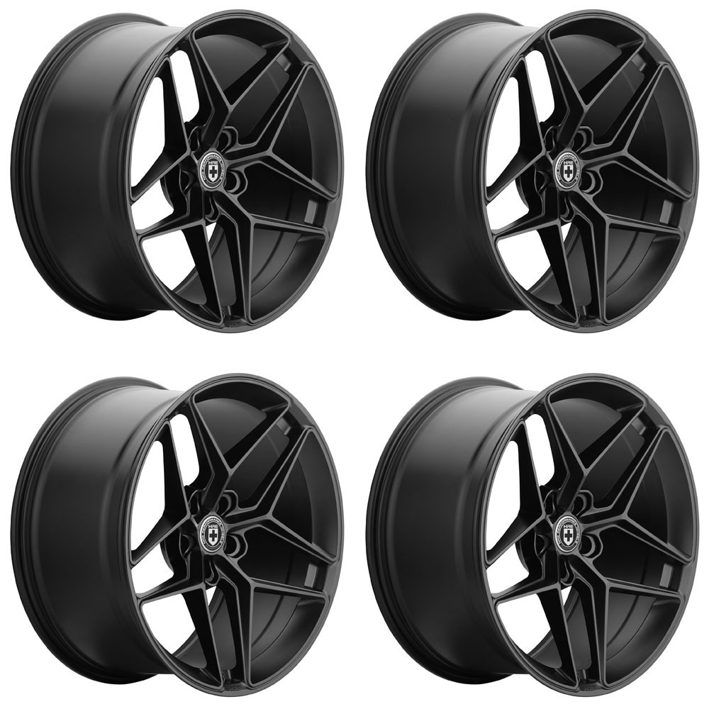 20" HRE FF11 Black 20x9 20x10 Forged Concave Wheels Rims Fits Maserati Ghibli