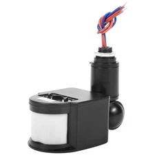 Outdoor 12V DC Automatic Infrared PIR Motion Sensor  for LED Light, Black  W9K5