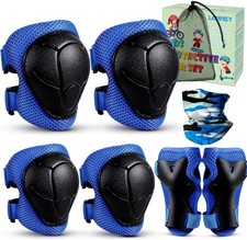 Kids Protective Gear Set, Knee Pads for Kids 3-10Years Toddler Knee and Elbow...