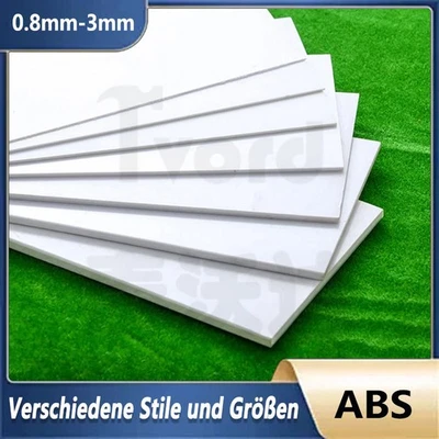 ABS Kunststoffplatte Platte Hartplastikplatte Schlagzähigkeit Platte Weiß Klar - Bild 1 von 4