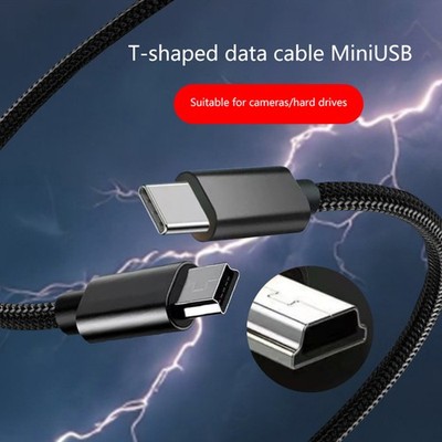 Type-c To Mini USB Data Cable Charging Cable Suitable For Camera Hard Drive