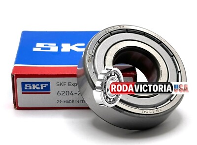 SKF 6204 ZZ C3 DEEP GROOVE BALL BEARING METAL SHIELDED 20x47x14mm