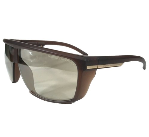 NWT MENIZZI Sunglasses Aviator Brown Black Lenses MS09 Sz 61  display picture 2