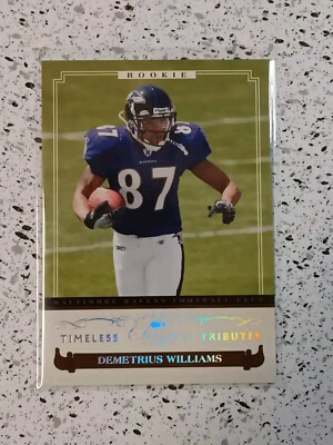 2006 Donruss Classics Timeless Tributes Silver /50 Demetrius Williams Rookie RC