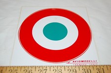 AVIOMODELLI CREMONA ITALIA VINTAGE ITALIANO IDENTIFICAZIONE AEREO ROSSO BIANCO BLU 