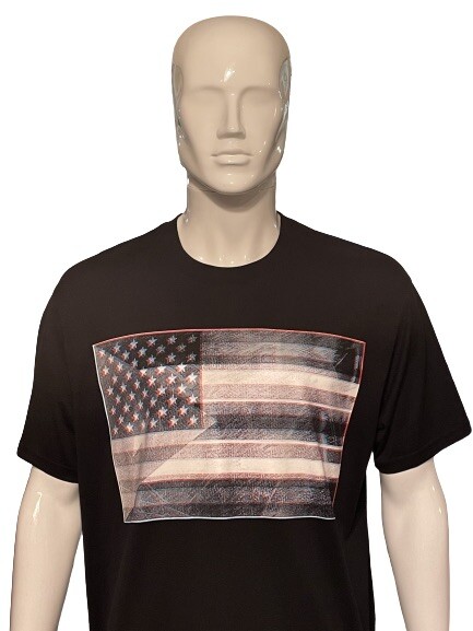 Genuine Givenchy Rare Black 3D American Flag Print T Shirt Size Small RRP £395 image 2