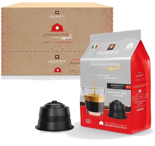 Capsule Dolce Gusto Caffè Lollo Miscela Argento Compatibili Nescafé Dolce Gusto® - Foto 5 di 8