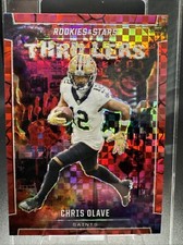 2024 Panini Rookies & Stars Chris Olave #T-COE Thrillers Red Plaid Prizm Saints