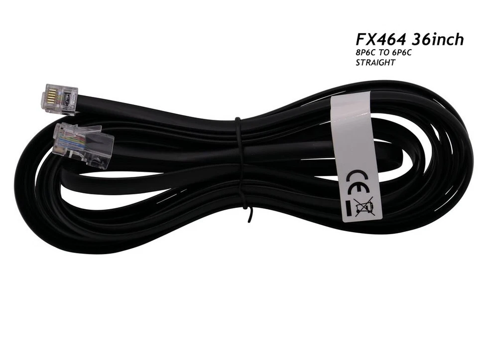 Teléfono RJ45 8P6C 8 PINES a RJ12 6P6C 6 PINES, adaptador de cable de red 36 pulgadas Foto 3 de 4