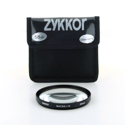 Zykkor Macro +10 Close Up Glass Filter Lens For 58mm camcorder,Camera,US seller!