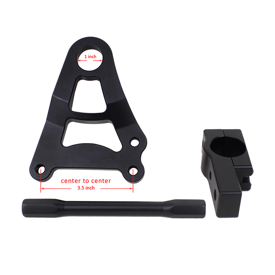 Kit de soporte de pinza de freno de rotor trasero de 11,5" para Harley 18-más tarde Softail FLSB FXBR Foto 2 de 4