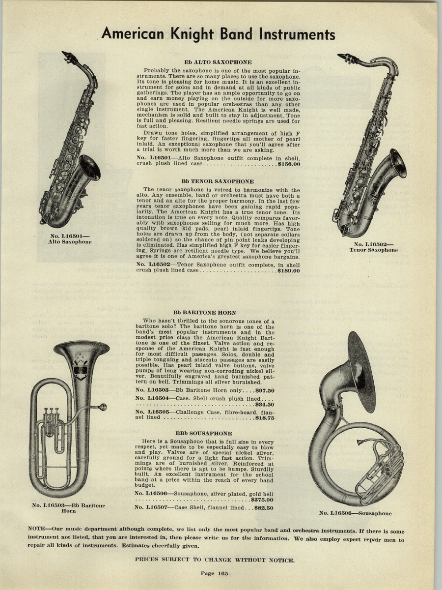 Sousaphone saxophone deals