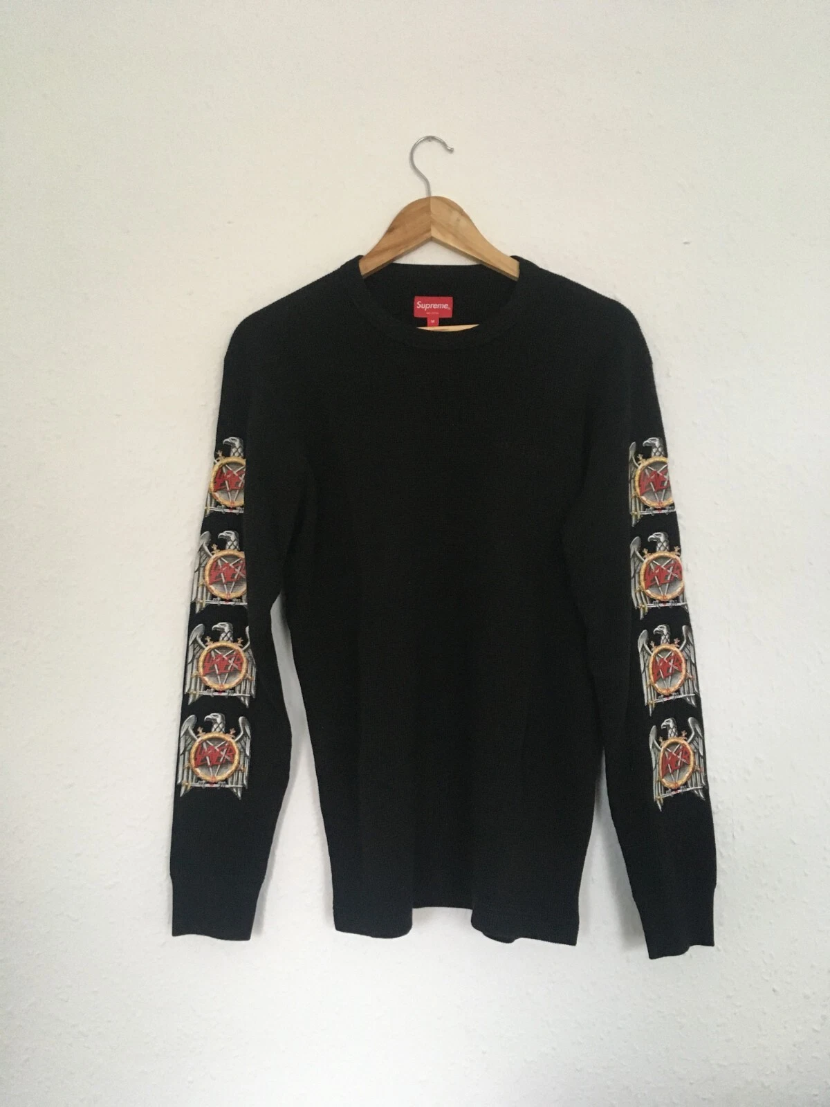 Supreme X Slayer Eagle Gaufre Thermique MEDIUM   NOIR   FW16