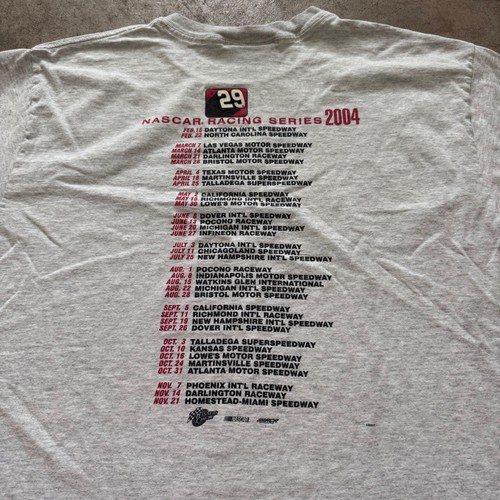 Vintage Y2K Winners Circle NASCAR Racing Series 2004 Kevin Harvick Tee XL - Picture 5 of 8