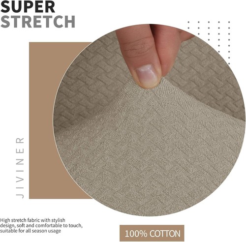 High Elasticity Futon Cover in Khaki - Stylish Anti-Slip Slipcover for Sofa Beds - Picture 9 of 9