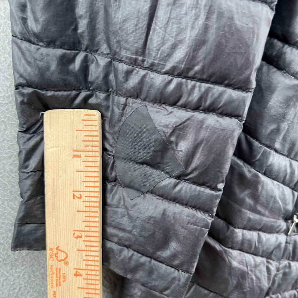 patagonia womens size L black down fill long trench puffer jacket - Image 4 of 4