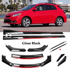 Front Bumper Lip Spoiler Splitter Side Skirt For 2003-2014 Toyota Matrix