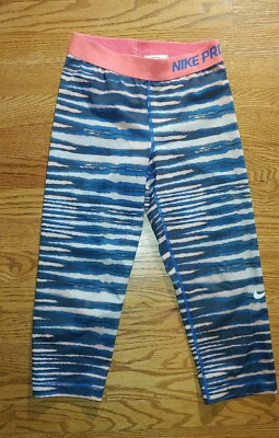 nike pro striped leggings