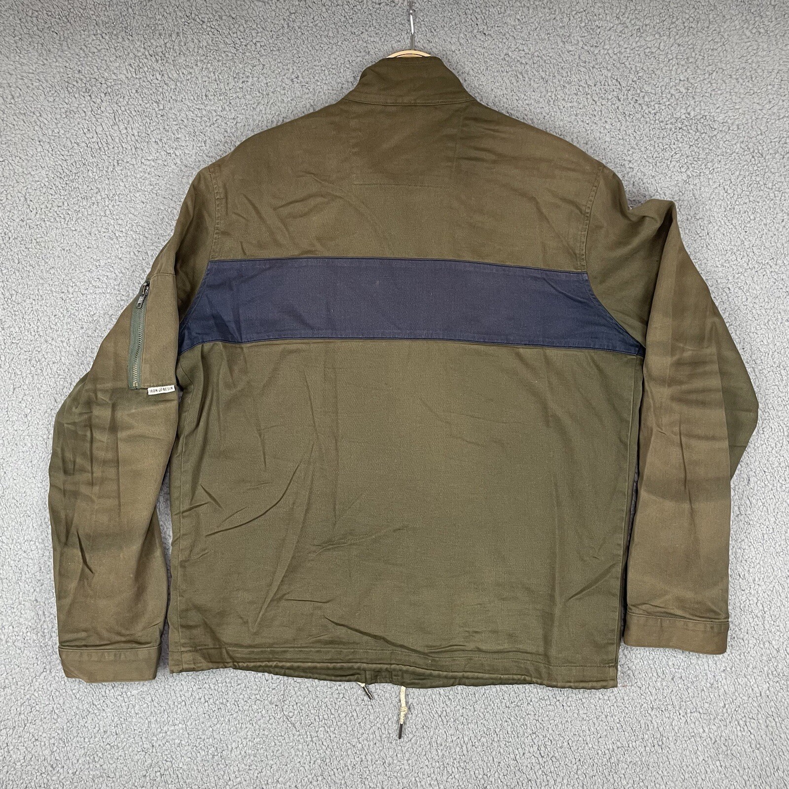 Iron And Resin Freedom Riders Jacket Mens Medium Gree… Gem