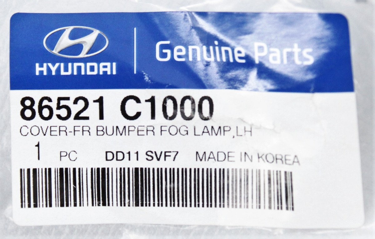 Genuine Hyundai Front Left Hand Fog Lamp Bump Cover Part