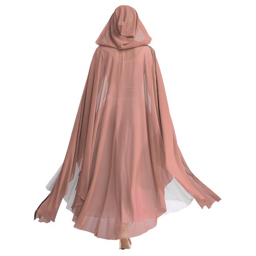 iEFiEL Damen Muslimische Kleider Gebetskleidung Hood Robe Khimar Kaftan Kleider - Bild 82 von 89