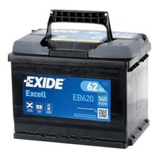 Batteria per Auto 12V 62 AH Positivo a Dx 540A Spunto Exide Excell = 60 AH Eb620 - Miniatura 2