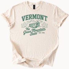 Vermont Covered Bridge Green Mountain State Tee