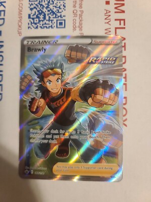brawly pokemon card value Pokémon TCG Chilling Reign 188/198 Holo Full Art Brawly 131/198 SWSH Chilling Reign