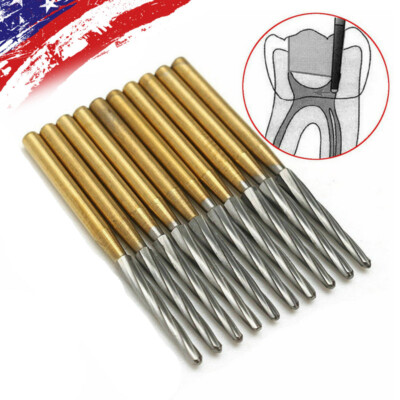 Lots Dental Tungsten Steel Carbide Crown Metal Cutting Burs For High Speed 25/28