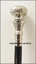 Halloween Style Brass Designer Handle Walking Cane Stick Vintage Victorian Gift
