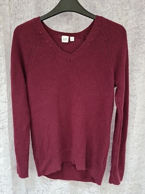GAP Damen Pullover Rubin Wein Gr. Small UK10