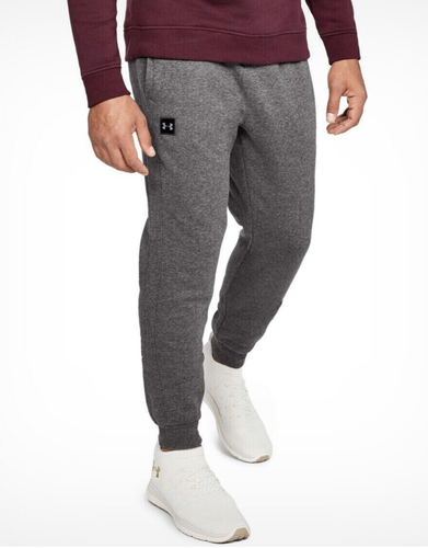 Under Armour Rival Joggers in pile grigio taglia 4XL, XXXXL, 4XB - Foto 2 di 3