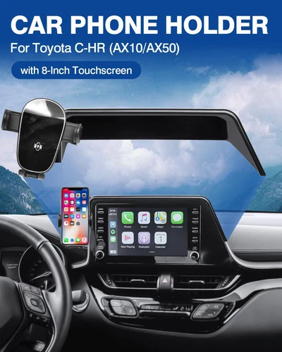 Car Phone Holder For 2019-2022 Toyota CHR 8" Screen Mobile Bracket Accessories - Picture 2 of 13