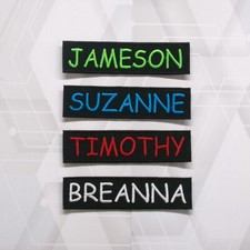Name Tapes, Military Nametapes, Custom Name Patches, Embroidered Name Tags