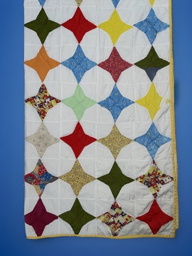 Handmade Floating Star Size(70”X80”) Quilt Country Farmhouse Cottage Core - Picture 3 of 14