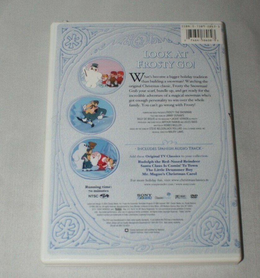SnowMan　CD DVD Legend of Frosty The Snowman 2004 animated TV Christmas