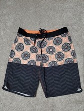 Oneill Board Shorts Mens Size 30 Waist Hyperfreak Drawstrings Geometric Abstract