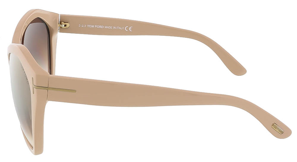 NEW TOM FORD FT0317/S 72L SUNGLASSES TF317 72L NUDE WOMEN CAT EYE EYEWEAR New Tom Ford FT0317 72L Pink Nude/Brown Gradient Mirror 61  main image 4