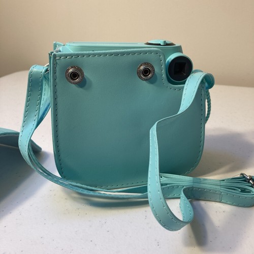 Fujifilm Instax Mini 7S Instant Camera Teal Green Blue Aqua Works With Case - Picture 11 of 15