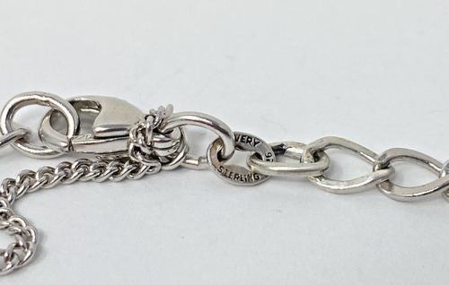 James Avery Single Link Charm Bracelet 925 Wrist Size 7-7.5" - Picture 3 of 3
