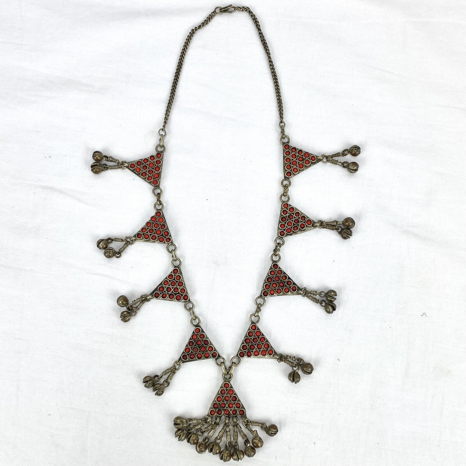 Vintage Gorgeous Tibetan / Nepalese Necklace Red … - image 1