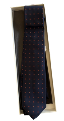 Kingsman x Drake's Tie Polka dot Navy Silk | eBay