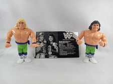 Vintage WWE WWF Wrestling THE ROCKERS Action Figure Set Titan Sports Hasbro 1991