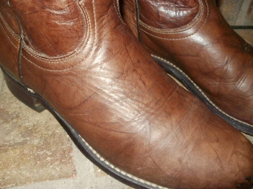 Dan Post Distressed Brown Leather Western/Roper Boot Lady 8M/Style P2955 Nice! - 第 6/7 張圖片