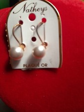 Dormeuses Plaqué Or Et Perles