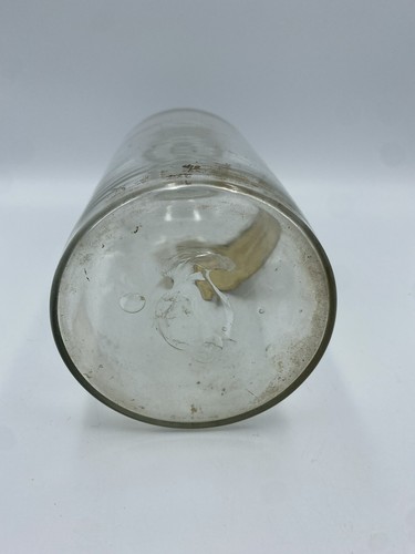Antique Hand Blown Apothecary Pharmacy Jar Tall Lidded Pontil Glass Caryophyl - Picture 6 of 8