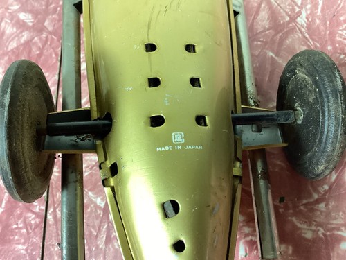 Vintage 12,5" Long Bandai Golden Jet Race Car #18 Blechspielzeugauto Made in Japan - Bild 8 von 14